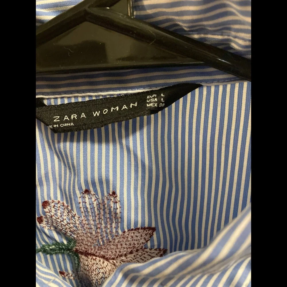 Zara Woman Embroidered Shirt - Picture 16 of 16